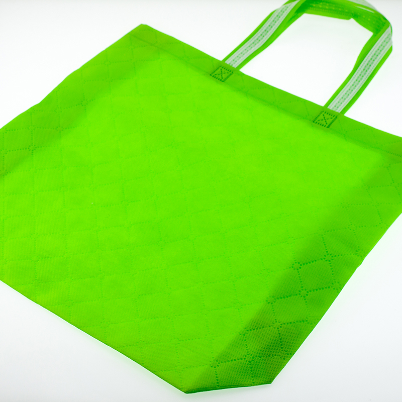 Blank Colorful Embossing Texture Non Woven Shopping Tote Bag