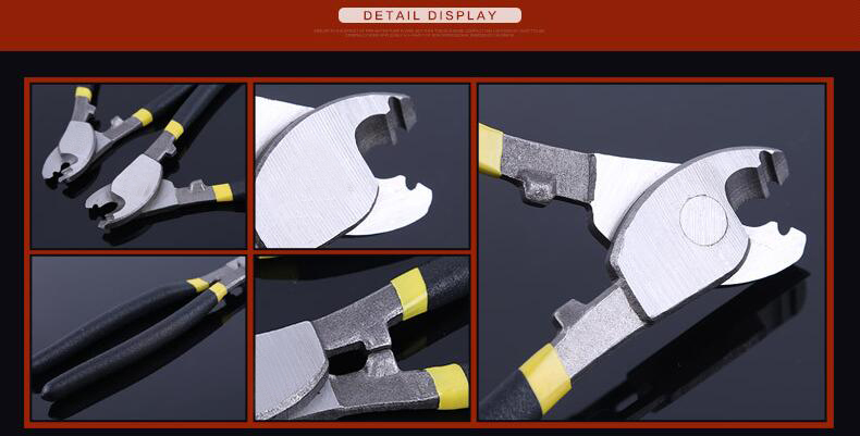 Cable Cutter with Double Dipped Grip Handle