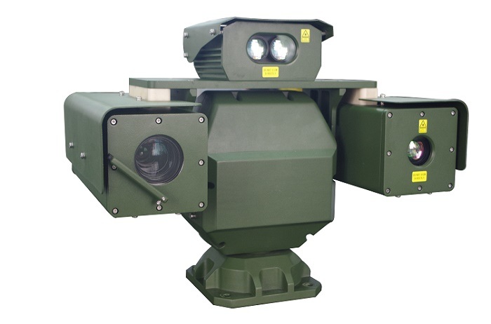 Side Mounted PTZ Laser Infrared Camera with Lrf and GPS