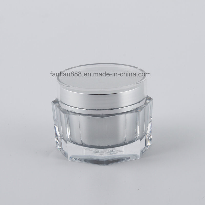 Diamond Cream Jars for Cosmetic Packaging