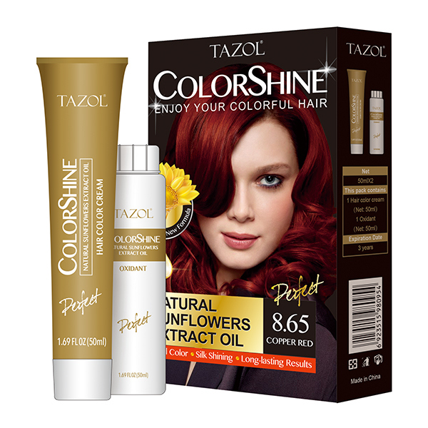 Tazol Natural Colorshine Sunflowers Extract Oil Permanent Color Cream Hair Colorant
