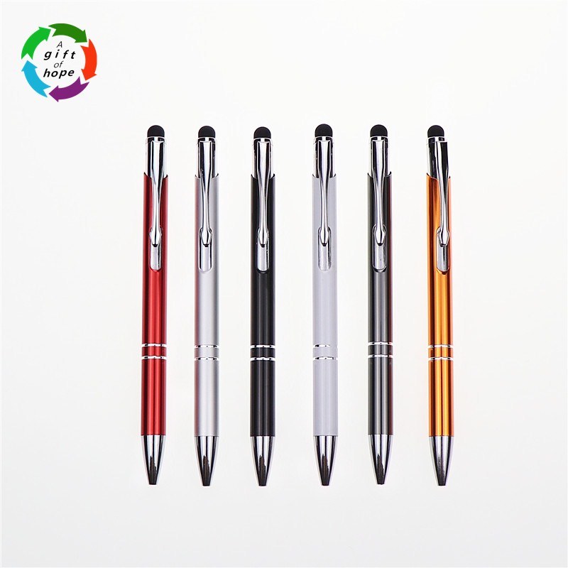 Hot-Selling Aluminum Ball Pen Stylus Pen Office Stationery for Promotional Gift