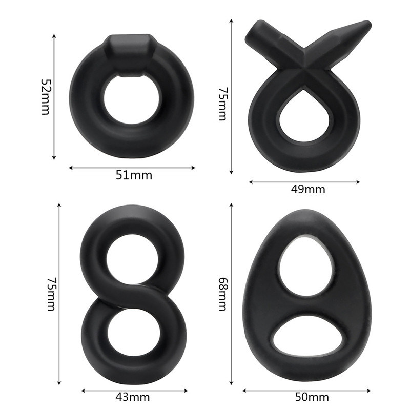 Universal Scrotum and Penis Loop Double Rings on Sale