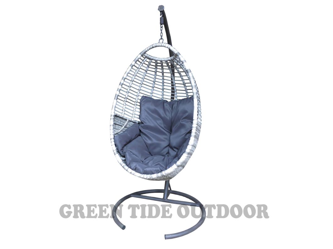 Outdoor Patio Furniture Leisure Rattan Hanging Swing Egg Chair