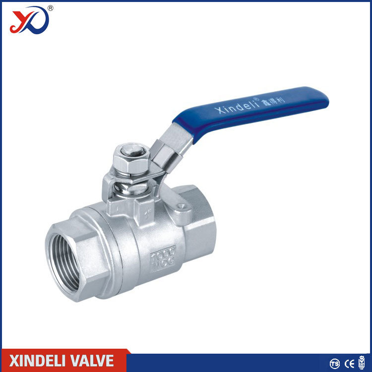 2PC Threaded Stainless Steel Ball Valve with Ce Certificate