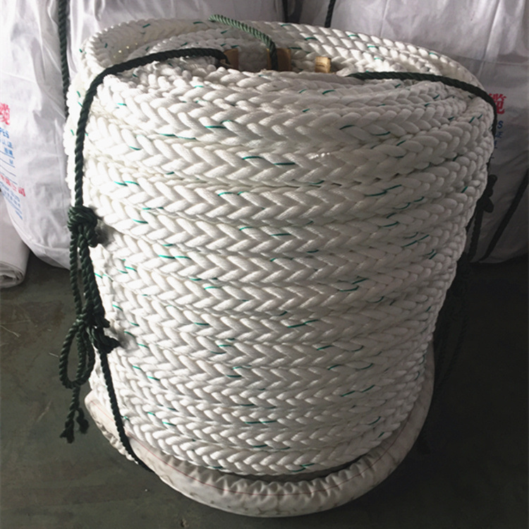 200 or 220 Meters 12 Strand Polypropylene Mooring Rope Strength for Marine and Offshore