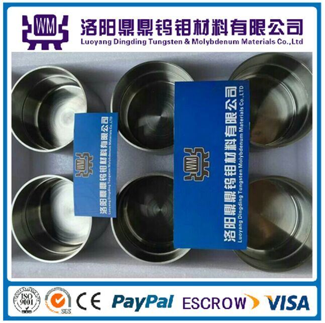 Factory Price 99.95% Tungsten Crucible for Sapphire Crystal Growing and Rare Earth Melting