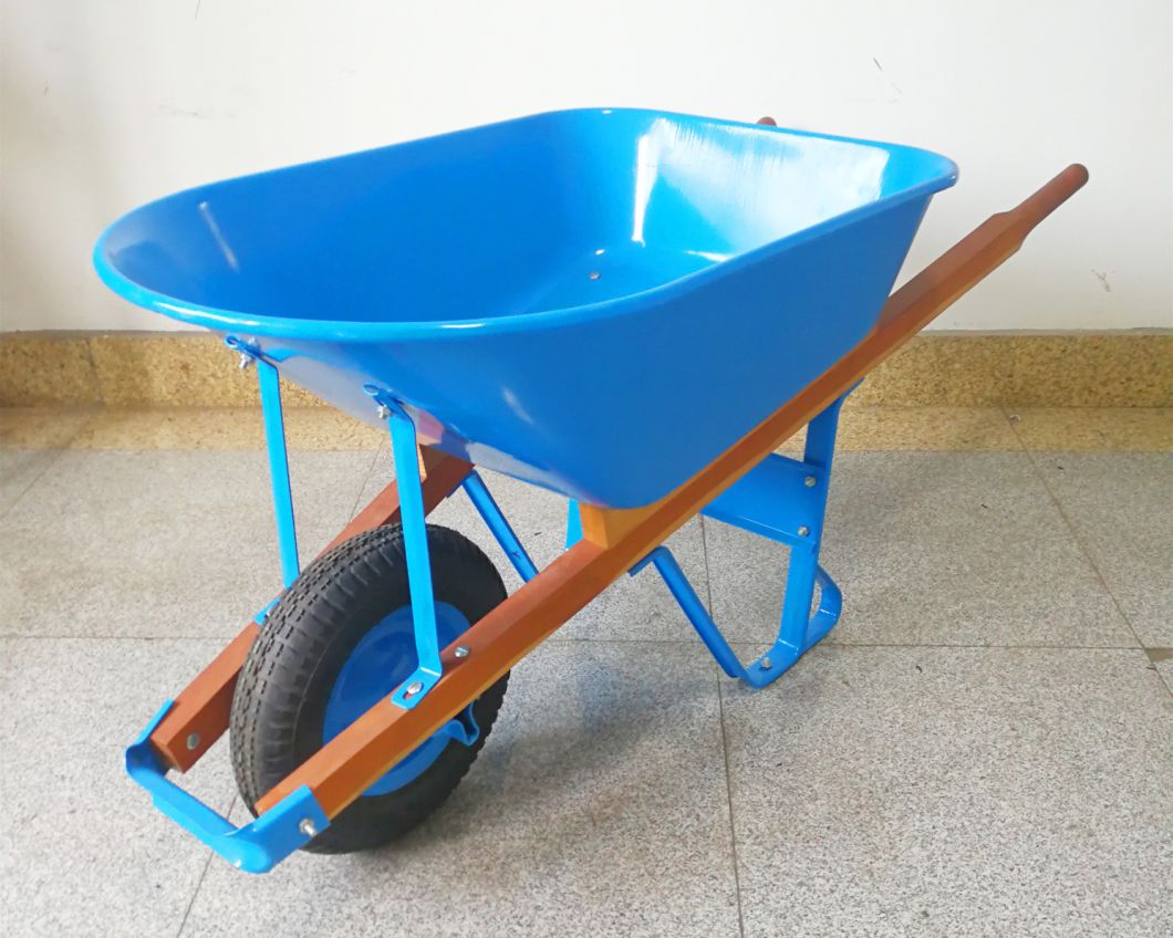 High Quality Wheelbarrow (wb7808) with Wood Handle