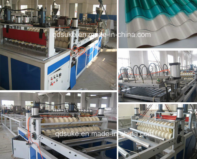 PVC Corrugated Roof Sheet Extrusion Making Machine