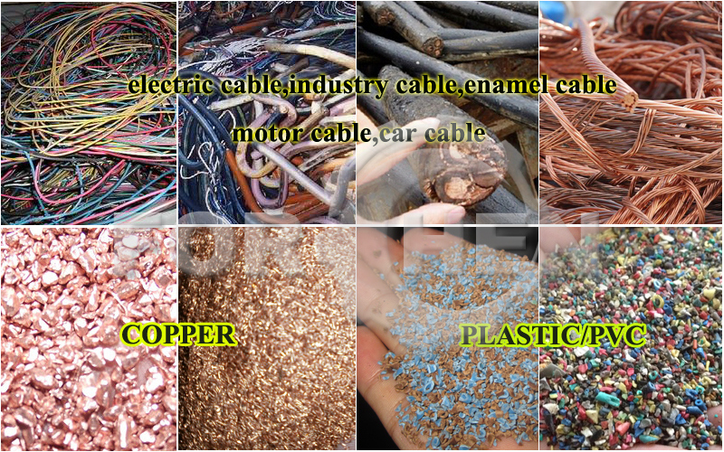 Industrial Electric Power Automatic Scrap Copper Cable Recycling Machine