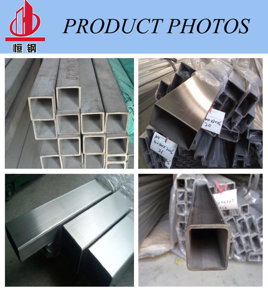 TP304/316L Stainless Steel Square Seamless Tubing