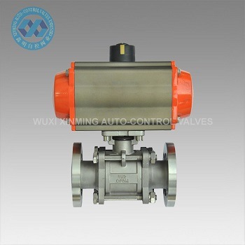 Good Quality Flange End Vacuum Ball Valve with Pneumatic Actuator