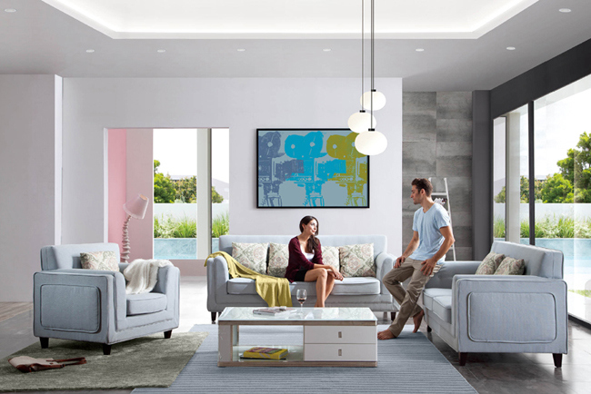 Modern Living Room Fabric Sofa Furniture 6128