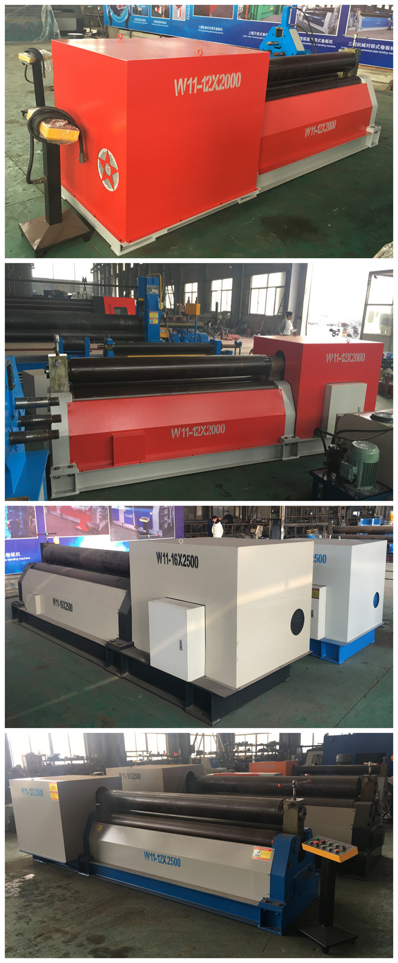 CNC Hydraulic 4 Rolls Plate Bending Machine, 4 Roller Plate Rolling Machine, 4 Rolls Plate Roll