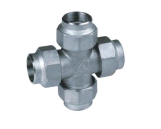 Stainless Steel Pipe Fittings Grooved Equal Cross