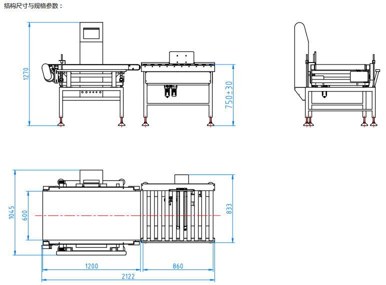 Food Grade Belt Conveyor Check Weigher with Good Price