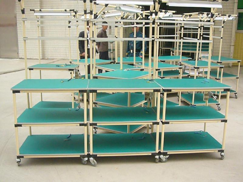 Workshop Material Rack Lean Pipe with Caster Wheel Hlx-PP004