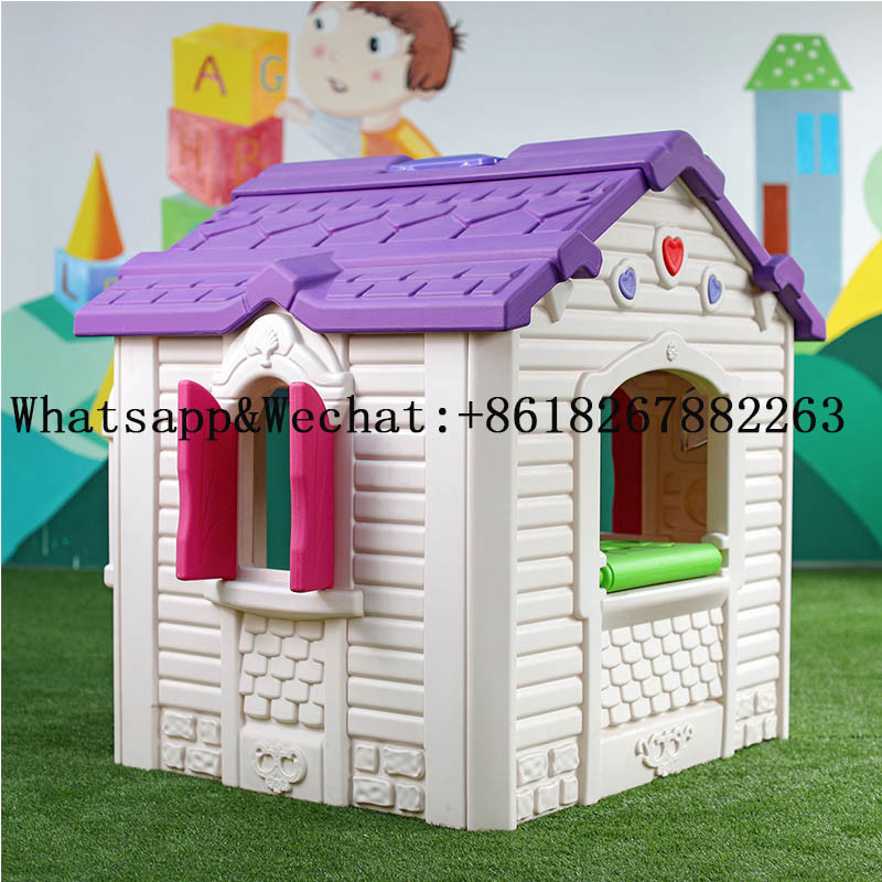 New Design Kindergarten Home Use Plastic Kids Indoor Playhouse with Swing