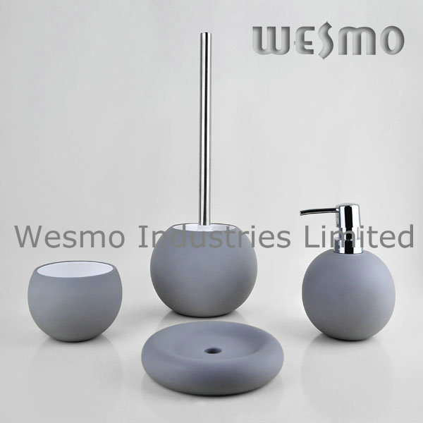 Ceramic Bathroom Accessory Coated with Rubber Oil (WBC0583A)