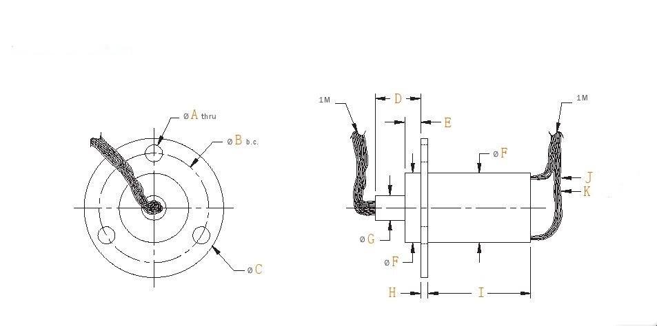 Gtk-Cm428 Capsule Under 50 Mbps 32-Circuit Slip Ring