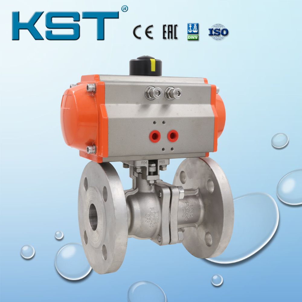 Manufacture Pneumatic Actuated Flange Ball Valve with Solenoid Valve, Limit Switch Box, Positioner