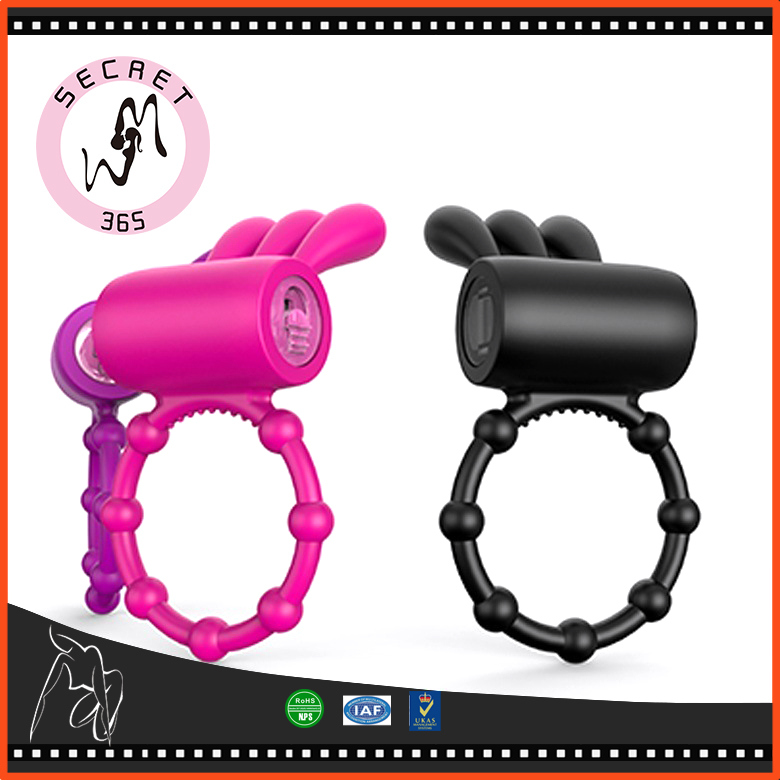 Cock Ring Waterproof Vibrating Silicon Penis Ring with 7 Modes Clitoral Stimulate Massager Sex Toys for Couples