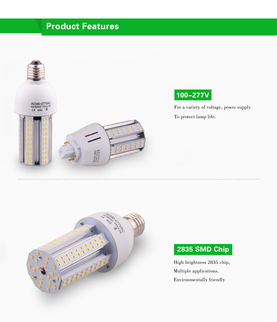 Gu24 G24 LED Light 6W 9W 12W 15W Dimmable LED Home Light