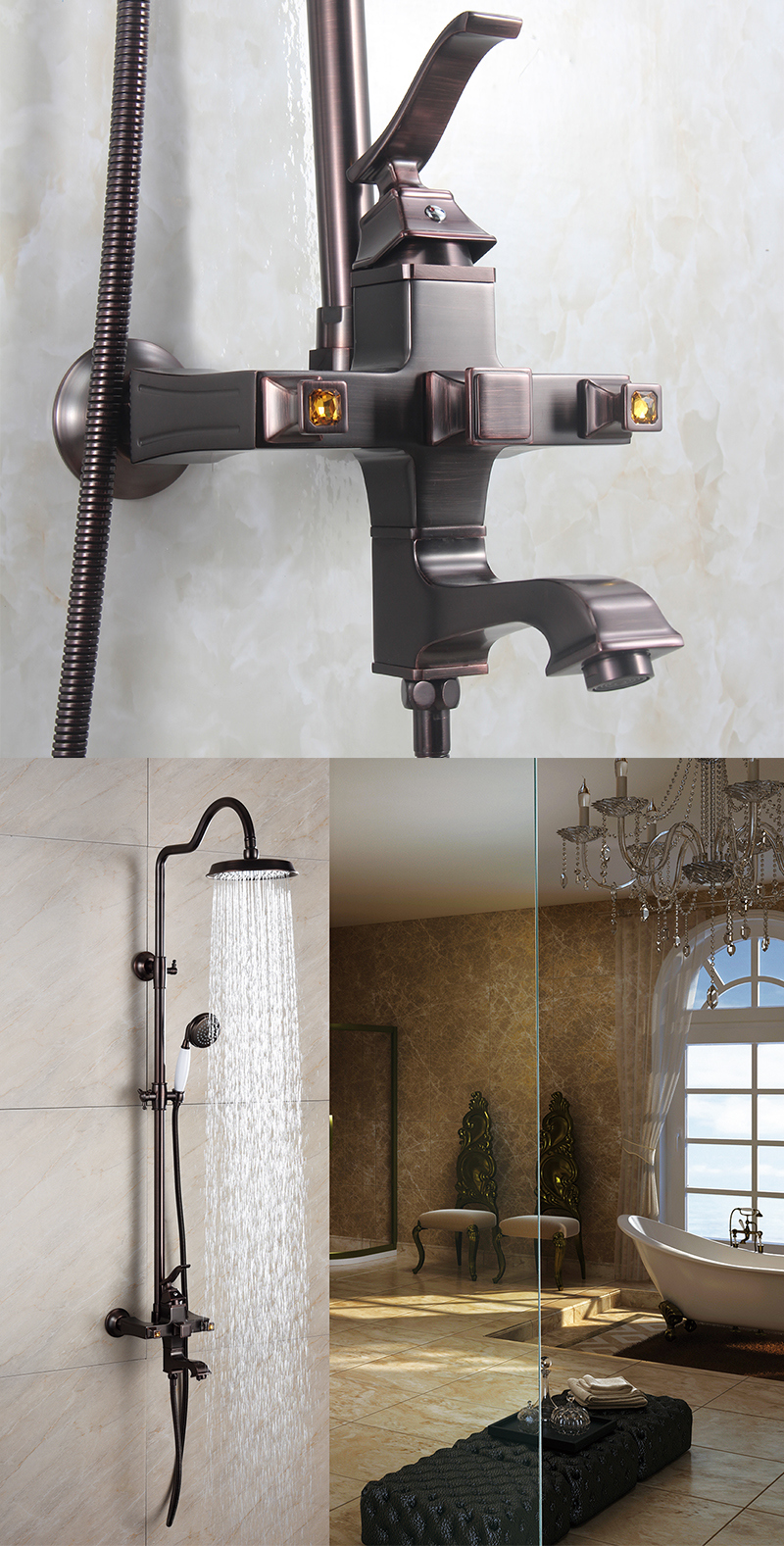 Orb Wall Mounted Rain Shower Faucet