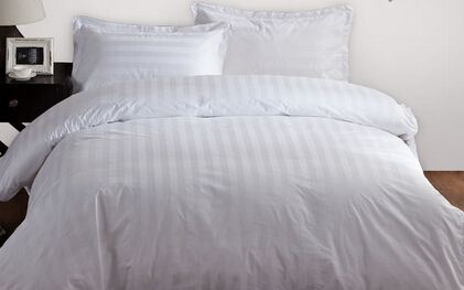 100%Cotton Jacquard Quality White Hotel Pillowcase