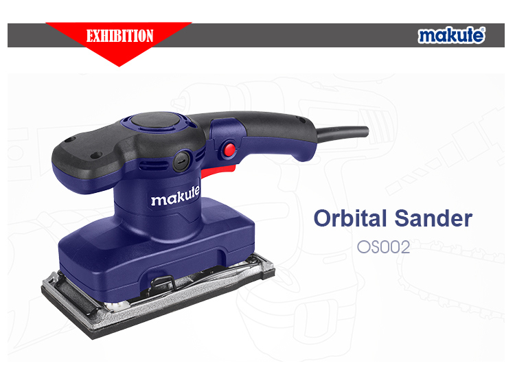 480W Makute Electric Wooding Machinery Orbital Sander (OS002)