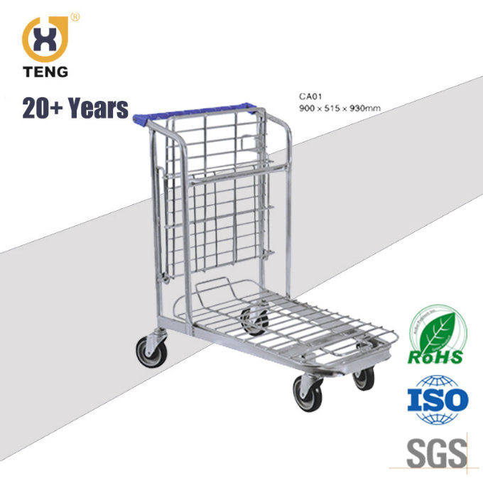 Transportation Logistic Cart Hand Trolley for Supermarket, Hotel, Airport