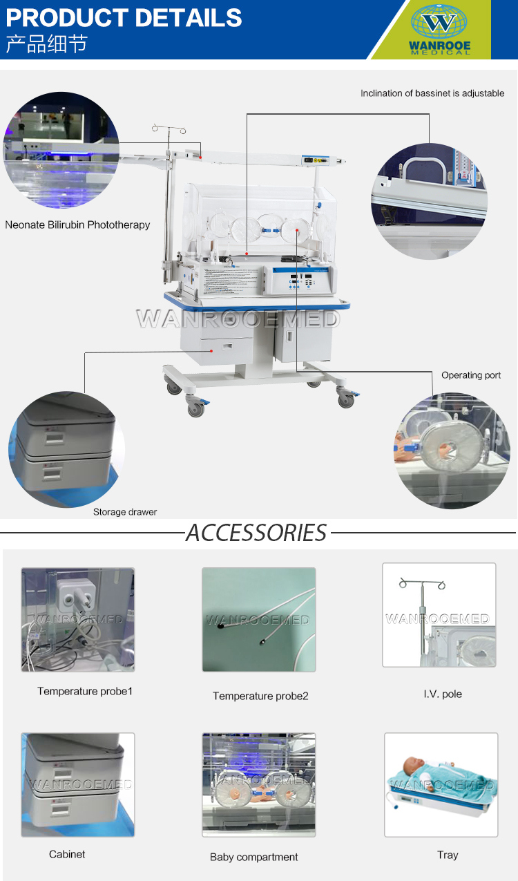 Hb-Yp90ab Medical Equipment Neonatal Baby Infant Incubator