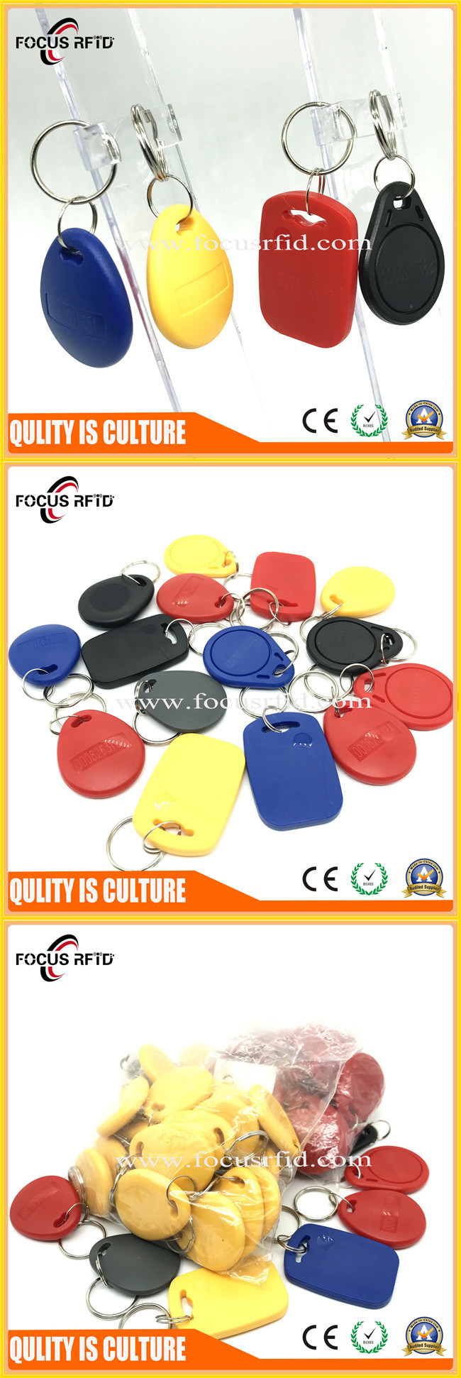 New Arrivals Plastic RFID Keyfob for Access Control Solution