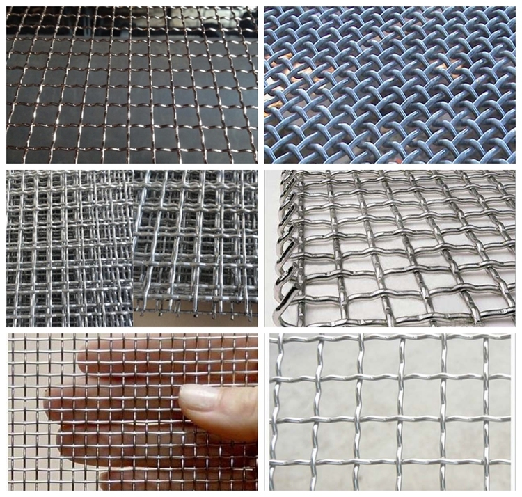 Factory Production High Carbon Steel Crimped Woven Wire Mesh / Vibrating Screen Mesh