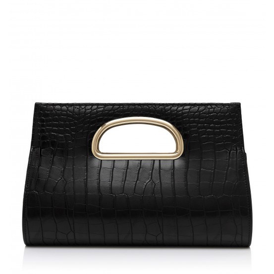 Hot Selling Crocodile Pattern PU Evening Clutch Bag for Lady