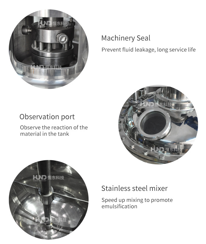 Stainless Steel Chemical Jacketed Steam Heating Mixing Tank/Reactor