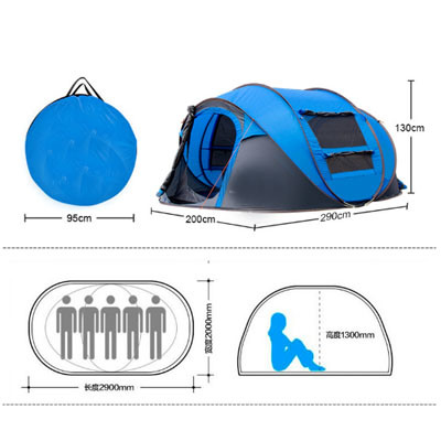 3person Durable Portable User-Friendly Pop up Foldable Camping Tent