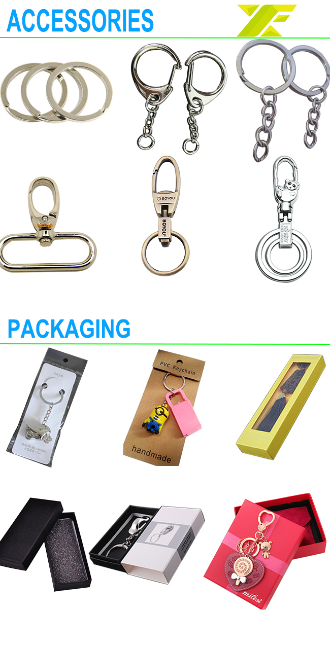 Professional Customized Gold Ribbon Metal Keychain for Souvenir Gift (KC-23)