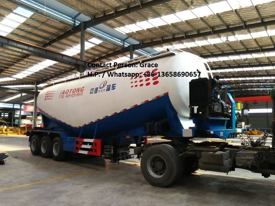 Cement Tanker, 28-73cbm Bulk Powder Cement Tanker Semi Trailer, Bulk Cement Tankers Truck for Sale