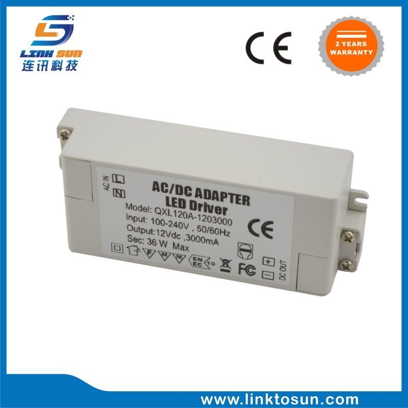 High Quality 12V 3A 36W Constant Voltage LED Power Supply