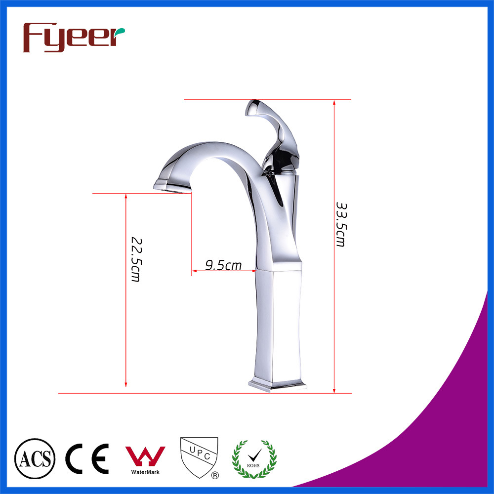 Fyeer Original Fashion High Body Faucet Kitchen Steamline Brass Sink Water Mixer Tap