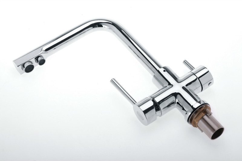 Ceramic Valve Copper Faucet Mixer Kitchen Brass Drinking Water 3 Way Kitchen Faucet