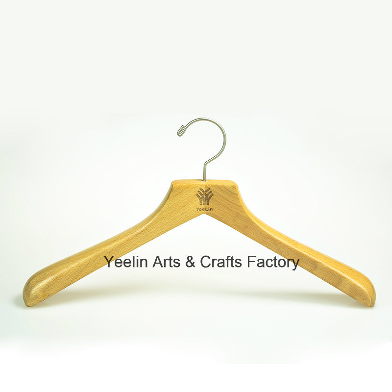 Wholesale Metal Hook Clothes Wood Hanger (YL-yl10)