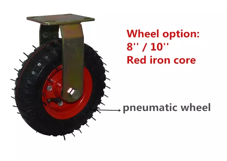 8 Inch Launching Wheels Small Wheel Swivel Caster with Pneumatic Tire