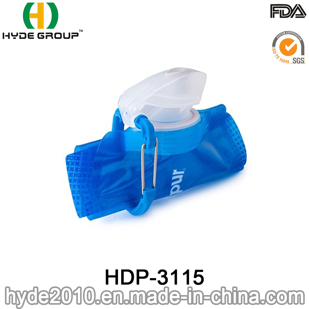 700ml Reusable Plastic Foldable Sport Water Bottle with FDA Approval (HDP-3115)