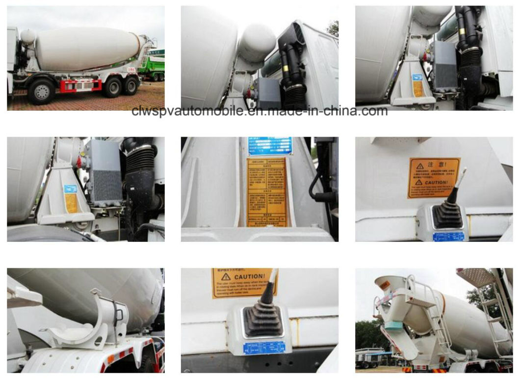 HOWO Concrete Mixer Sinotruk 8 M3 9 M3 Cement Drum Agitator Truck