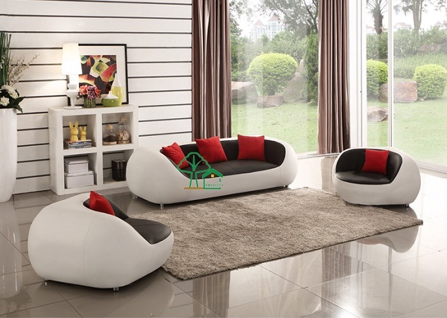 Modern Simple Creative Leisure Living Room Leather Sofa