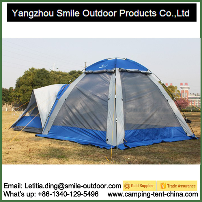 Waterproof Polyester Dome Garden Lightweight Camping Family 2 Room Tent