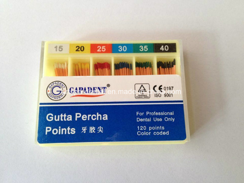 Dental Gapadent Gutta Percha Points with Different Size