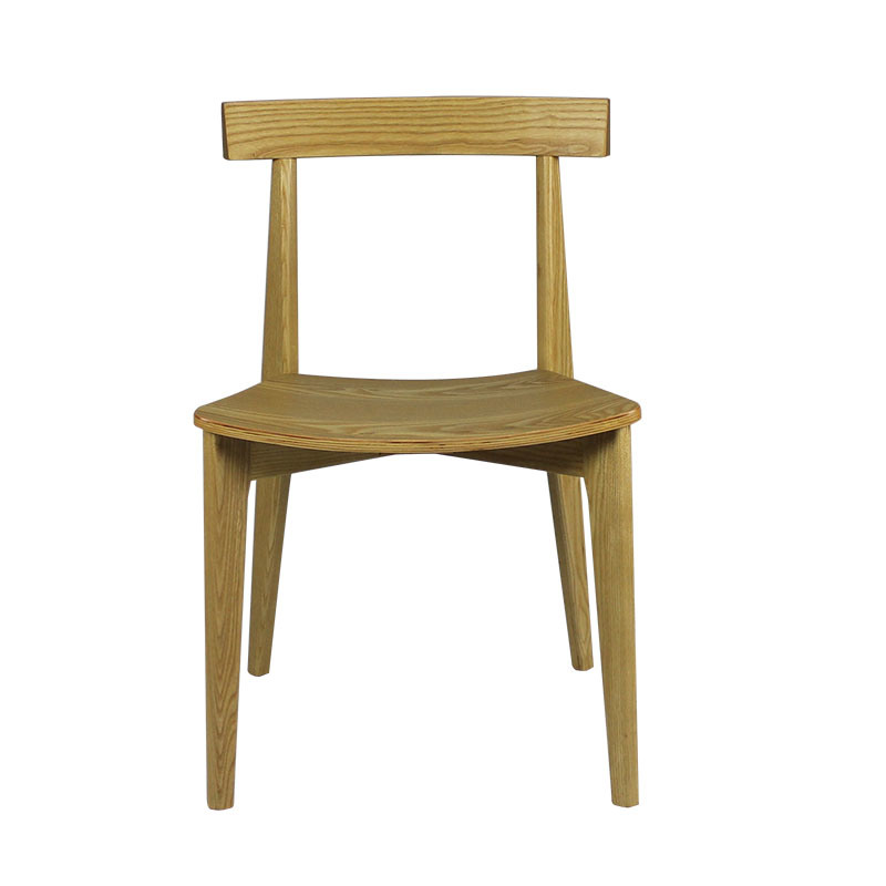 Rustic Solid Wood Ash Wood Coffee Shop Chair China